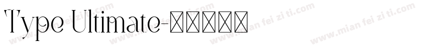 Type Ultimate字体转换